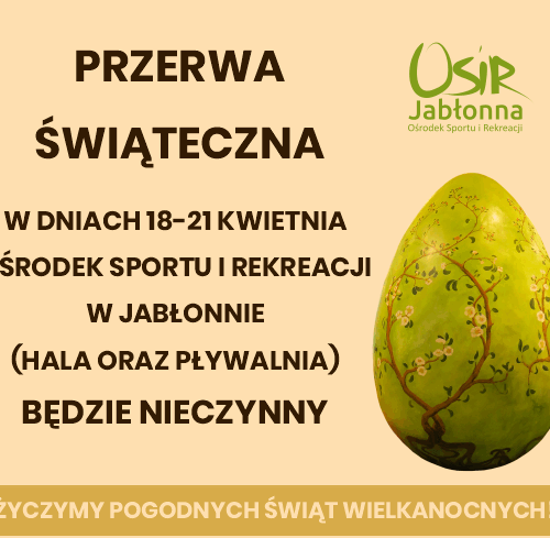 Obraz główny aktualności o tytule Przerwa Wielkanocna 
