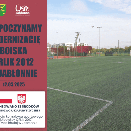 Obraz główny aktualności o tytule Inwestycja ruszyła- rozpoczynamy modernizację boiska ORLIK 2012 
