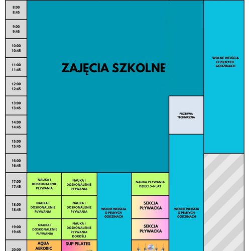 Obraz główny zajęć o tytule PŁYWALNIA OSiR- GRAFIK 